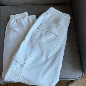 Aritzia (white) Cozy Fleece Mega Cargo™ Jogger womens xs